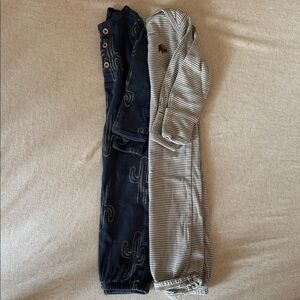 Carter's Gowns - Navy and Gray